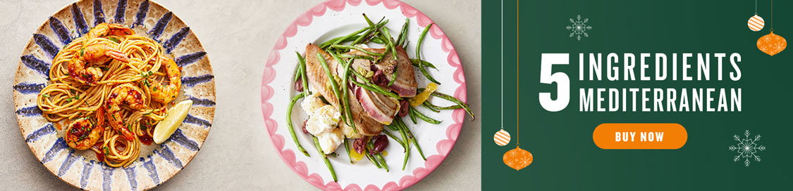 Buy Jamie's new book, 5 ingredient's Mediterranean now
