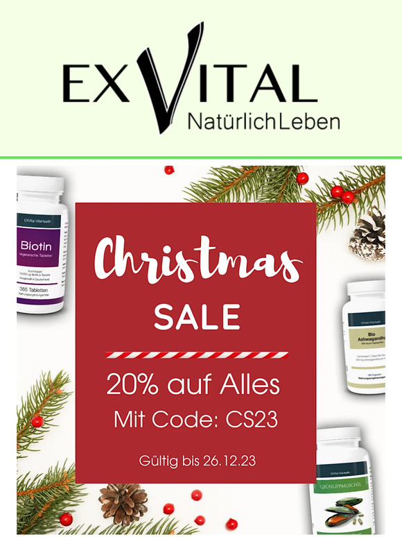 Ab heute: 🧑‍🎄 20% Rabatt auf ALLES 🧑‍🎄