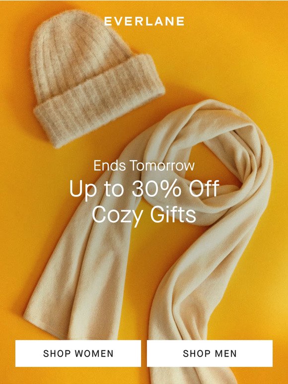 Almost Over: Up to 30% Off Cozy Gifts