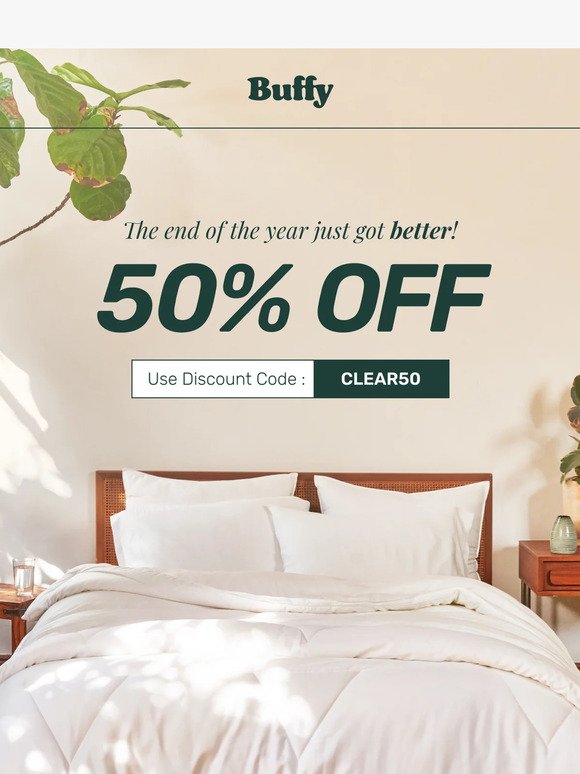 50% Off Cloud Sheets & Duvet Covers (Clearance!)