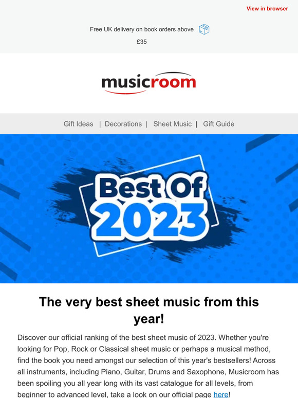 Best of 2023 Unmissable Sheet Music 🎉 Milled