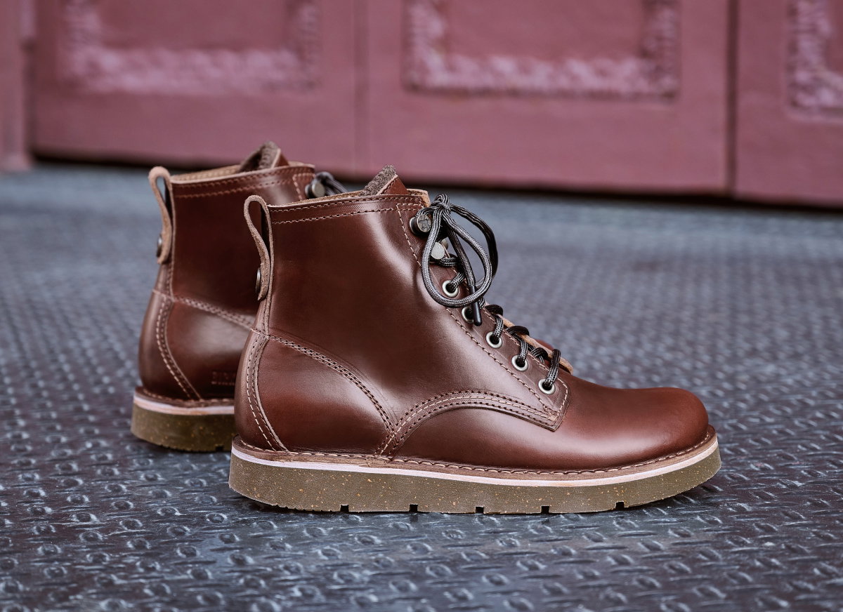 Birkenstock Birmingham lace-up leather boots - Black