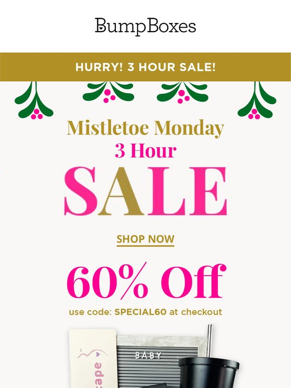 Mistletoe Monday 3 Hour Sale Starts Now