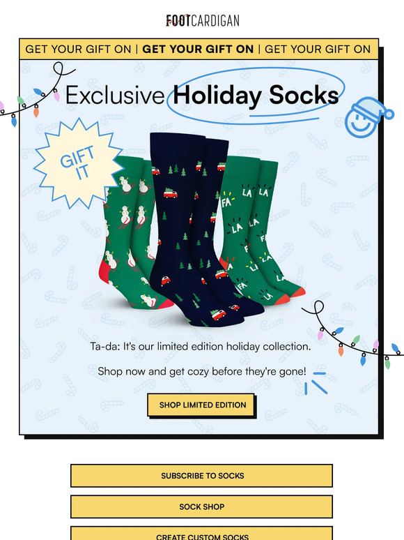 Our Limited Edition Holiday Socks Are Here 🎄