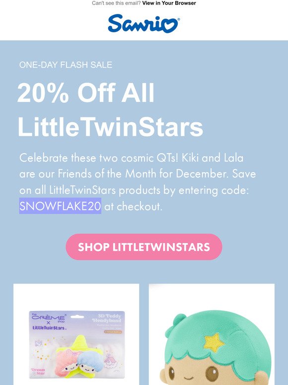 20% Off All LittleTwinStars Items 🌙⭐