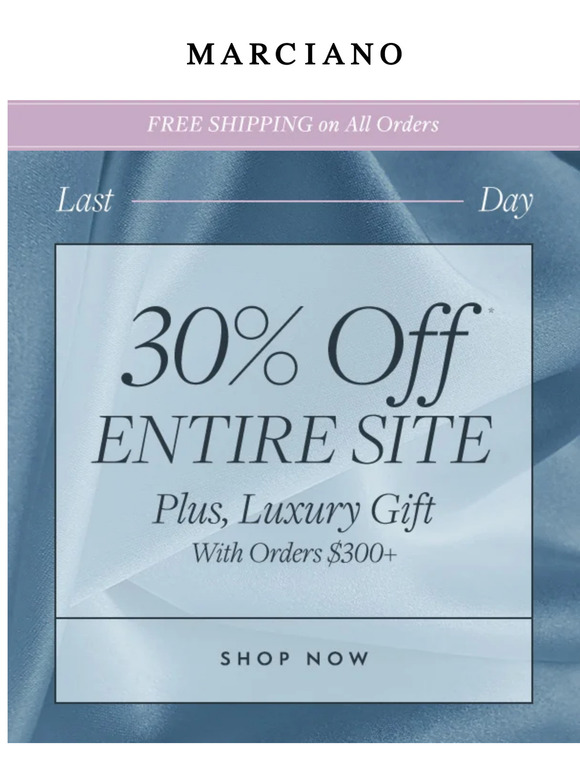 Marciano coupon 2025 code 2019