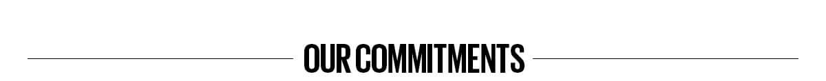 Our Commitments