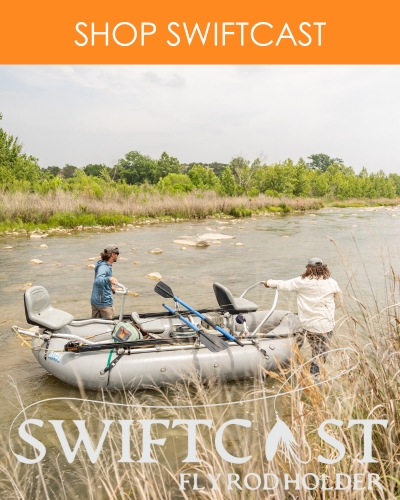 SWIFTCAST: Universal Fly Rod Holder for Rafts and Drift Boats