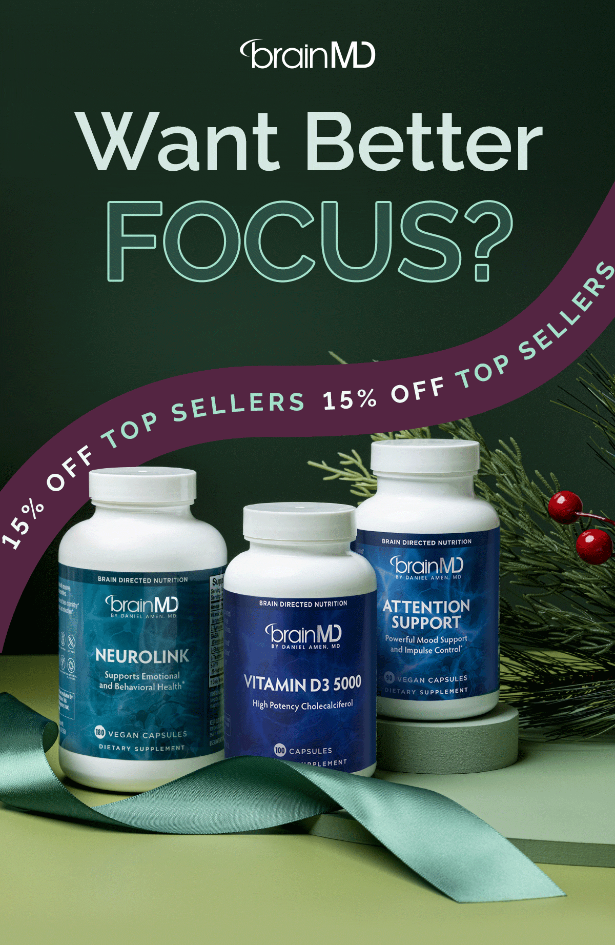 BrainMD Health 15 OFF Our Most Loved Formulas Milled