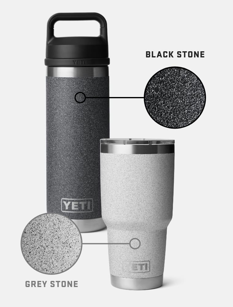 The latest from YETI is here! YETI Black Stone is textured, and is