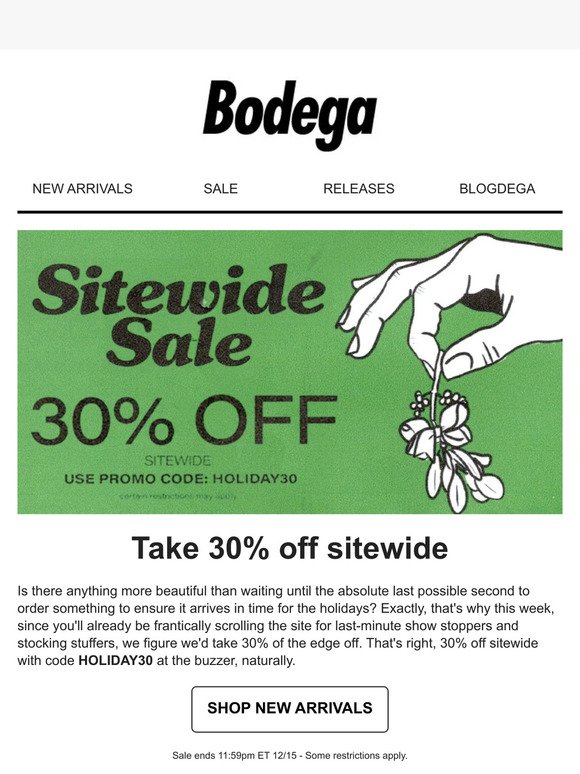 Take 30% off sitewide now!