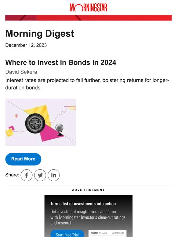 Morningstar Inc. Where to Invest in Bonds in 2024 Milled