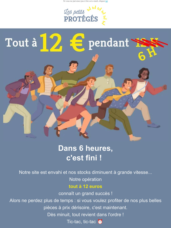 TOUT A 12€, C'EST BIENTÔT FINI !