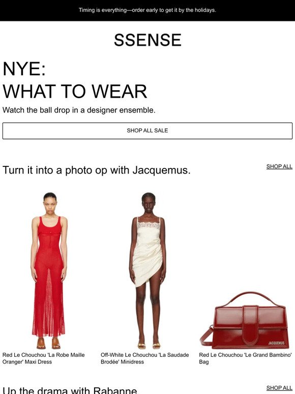 New Year's Eve Bash with Jacquemus, Rabanne, and More