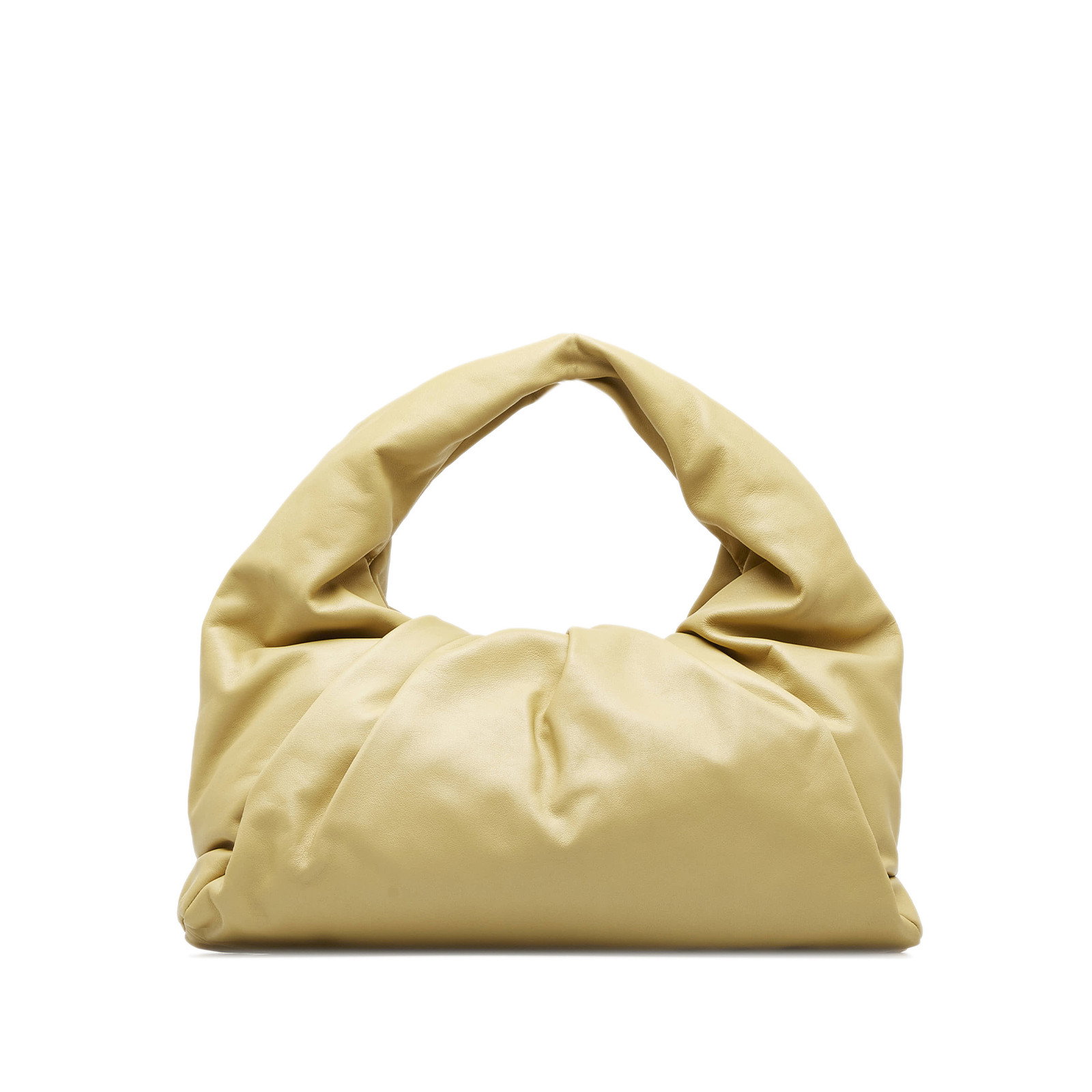 Umhängetasche aus Leder in Beige