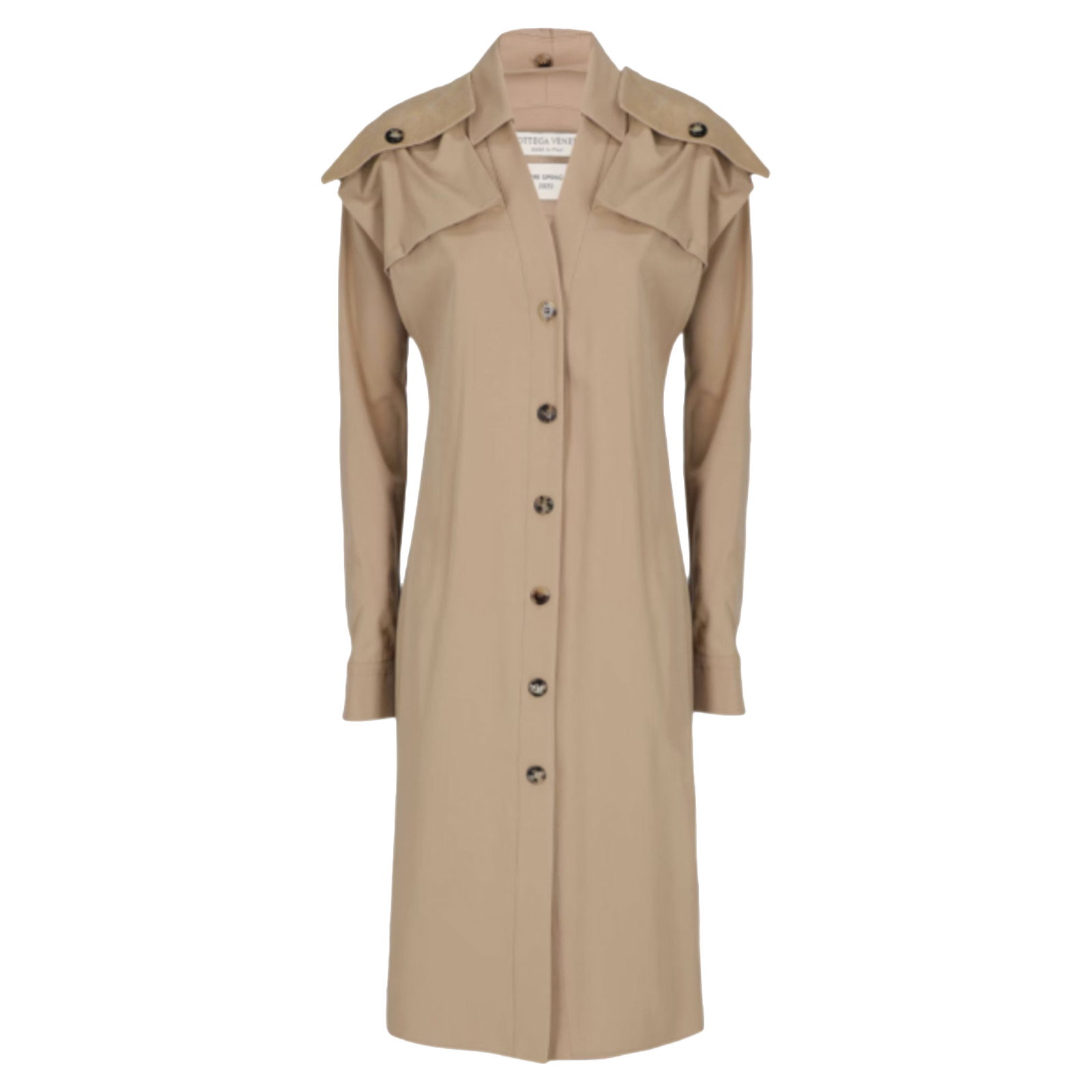 Kleid aus Baumwolle in Creme