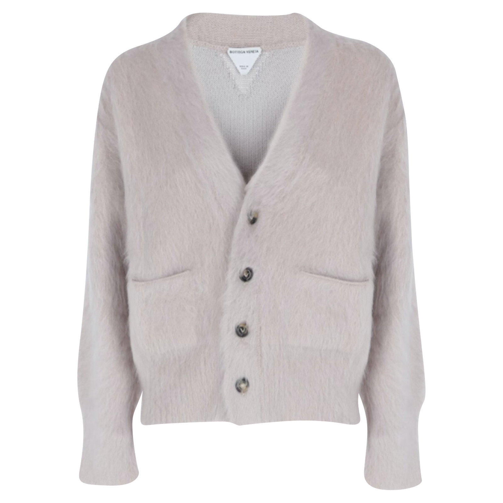 Strick aus Wolle in Creme