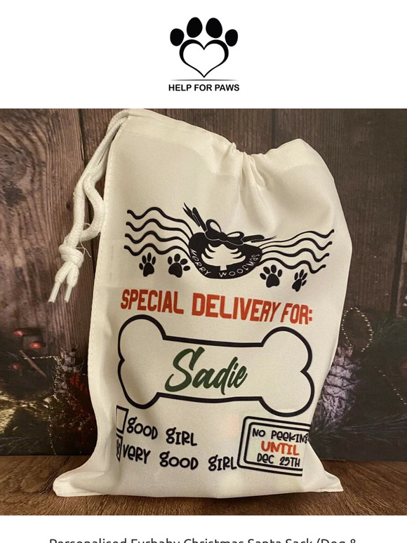 Cute Santa Sacks For Your Pet🎅 Free Personalisation!