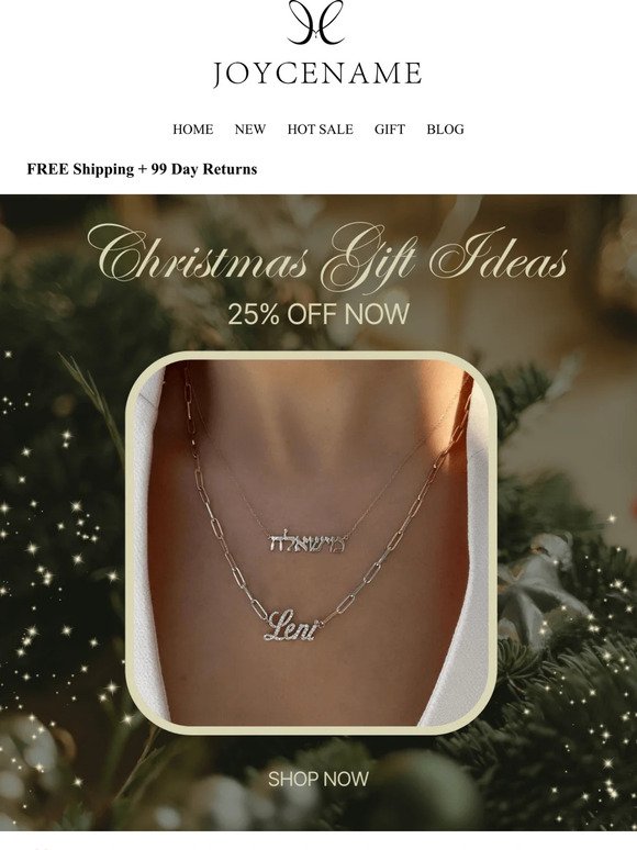 🌲 Christmas Charm: Bespoke Jewelry for Your Loved Ones