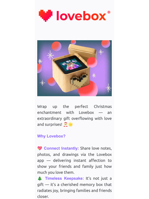  Lovebox The Surprise Love Note Messenger