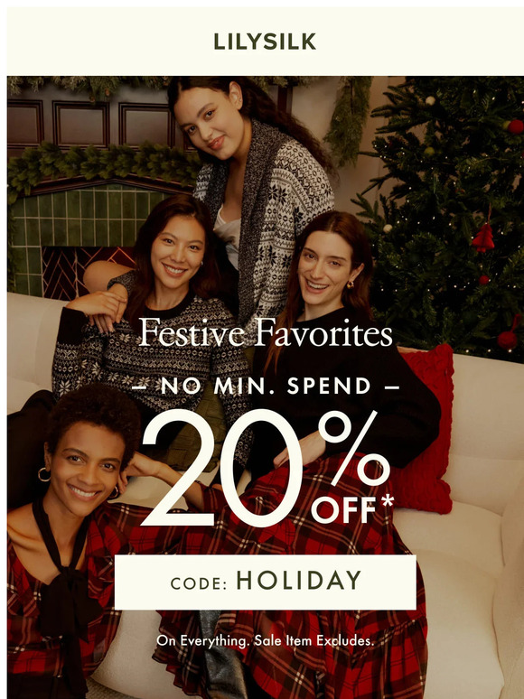 Spread The Holiday Joy With 20% OFF Sitewide