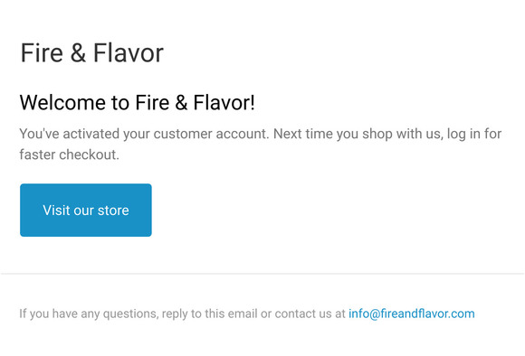 Customer account confirmation