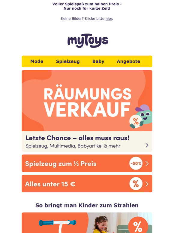 Spielzeug zum halben Preis 😍