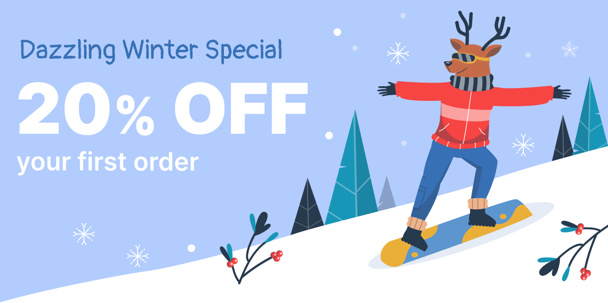 Dazzling Winter Special 20% OFF essay writing & more