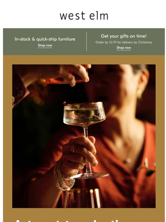 West Elm Everything you need to entertain in style Milled