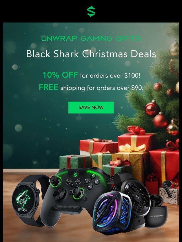 🎄Unwarp Your Gaming Gifts at Black Shark Christmas