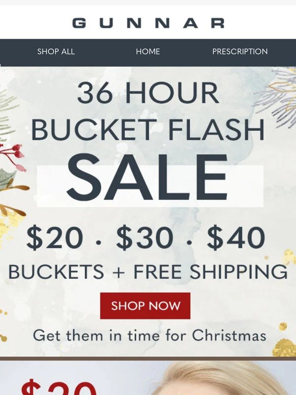 🔴 Holiday Bucket Sale Reboot Just Dropped