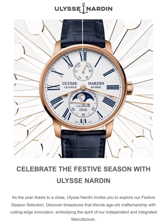 Celebrate in style with Ulysse Nardin's Festive Season Selection