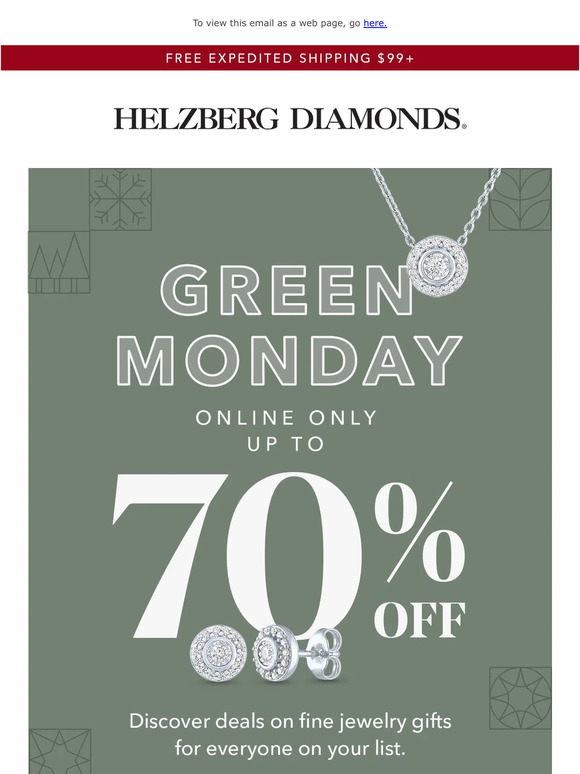 Helzberg cyber 2025 monday sale