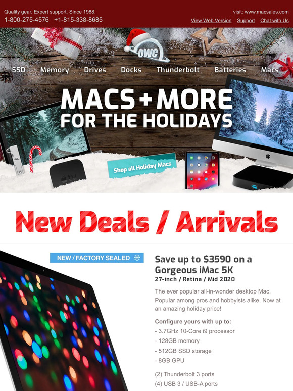 Mac Sales | Other World Computing: ⚙️OWC Gear Days are here