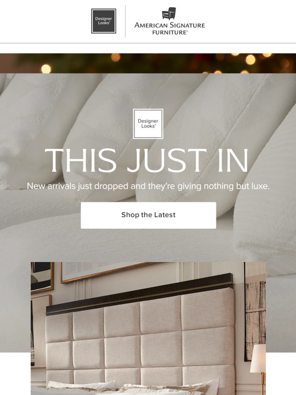 American Signature Furniture New arrivals comin’ right up! Milled