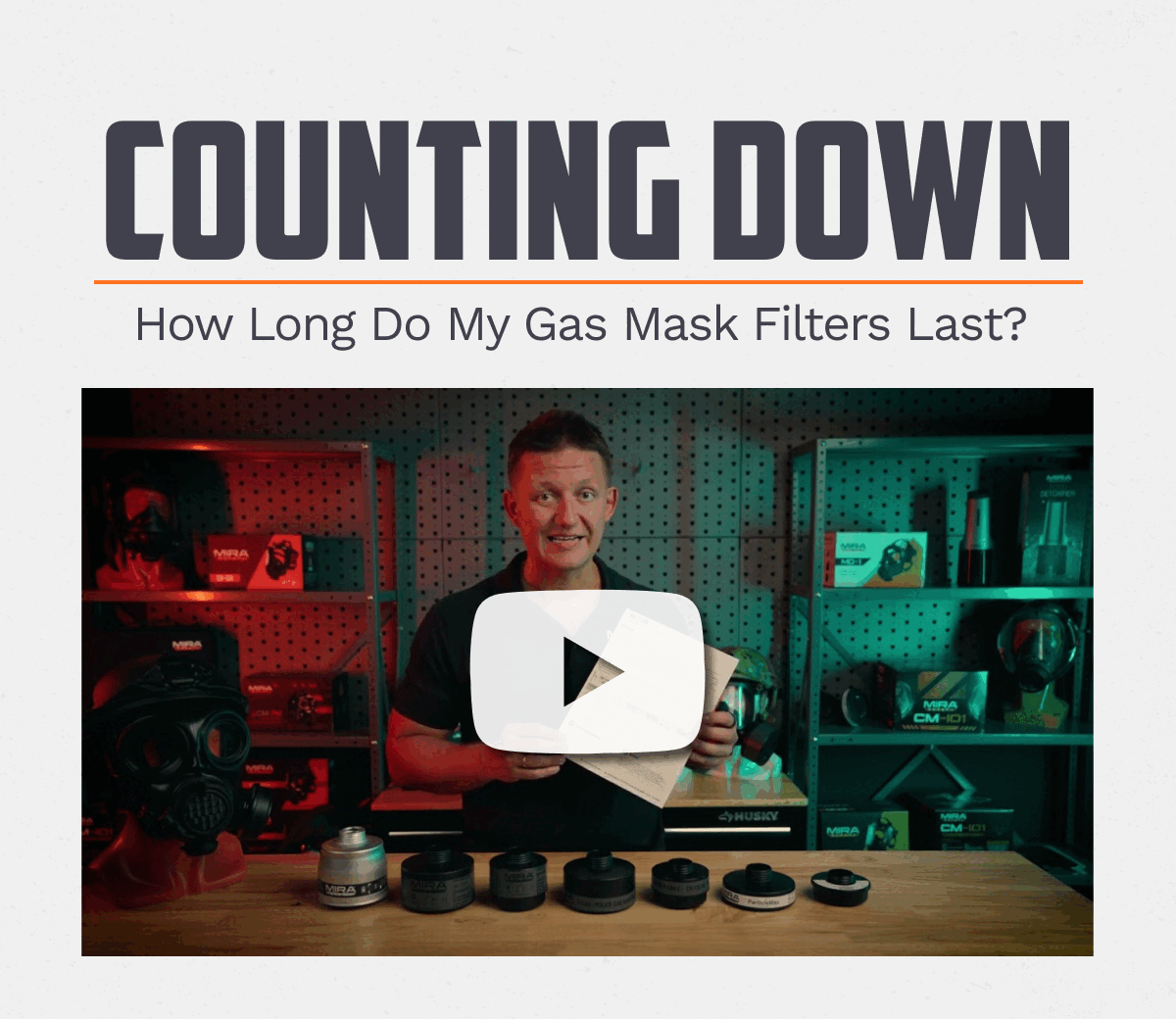 MIRA Safety How long do gas mask filters last? Milled