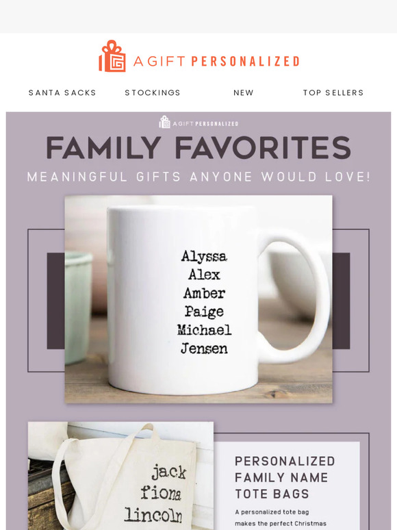 Show Your Love with Family Name Favorites