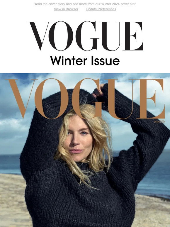 VOGUE Sienna Miller is Our Winter 2024 Cover Star! Milled