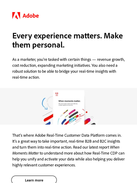 Earn customer loyalty with personalized experiences