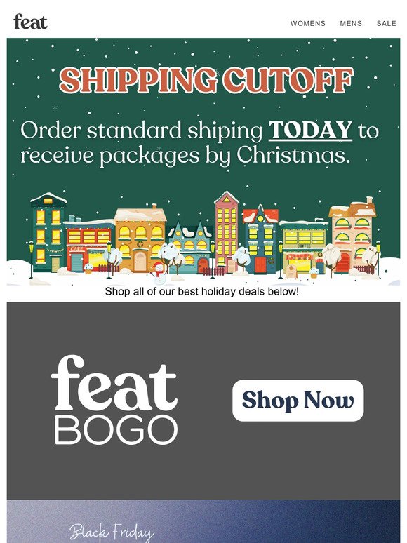 Standard Shipping: Last Chance to Receive by Christmas
