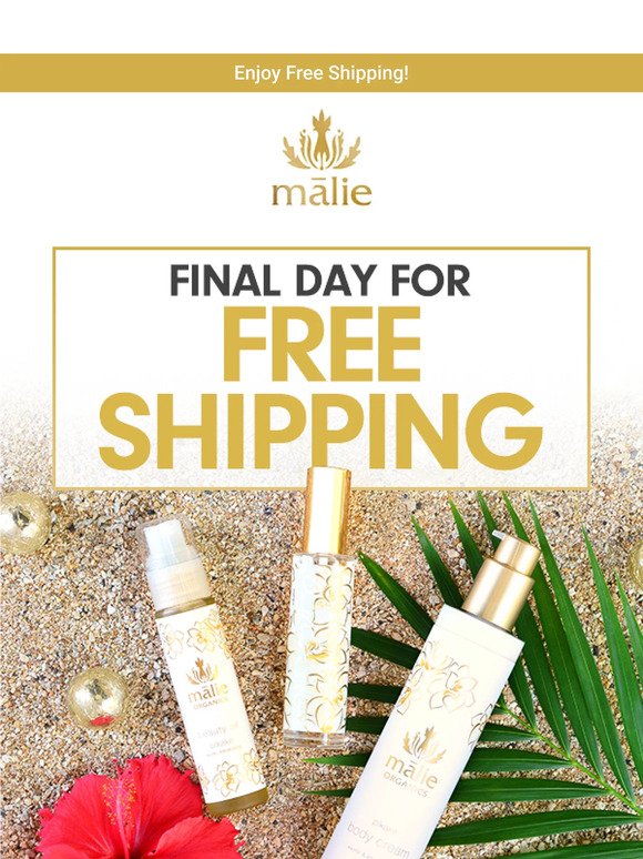Free Shipping Ends Tonight! ❤️