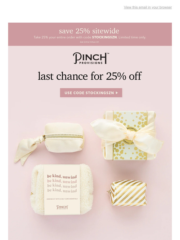 Ends Tomorrow: 25% Stocking Stuffers