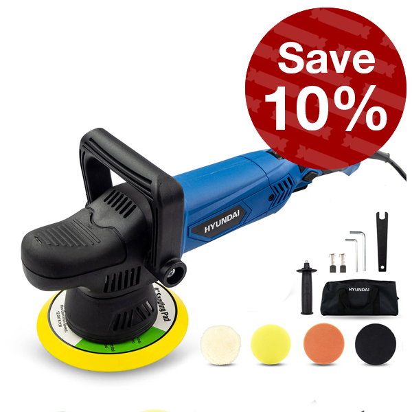 Hyundai 900W 150mm Electric Dual Action Car Polisher Kit | HYDAP900E
