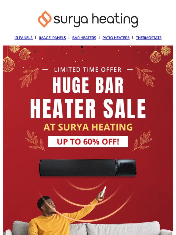 Have you got your bar heater yet?