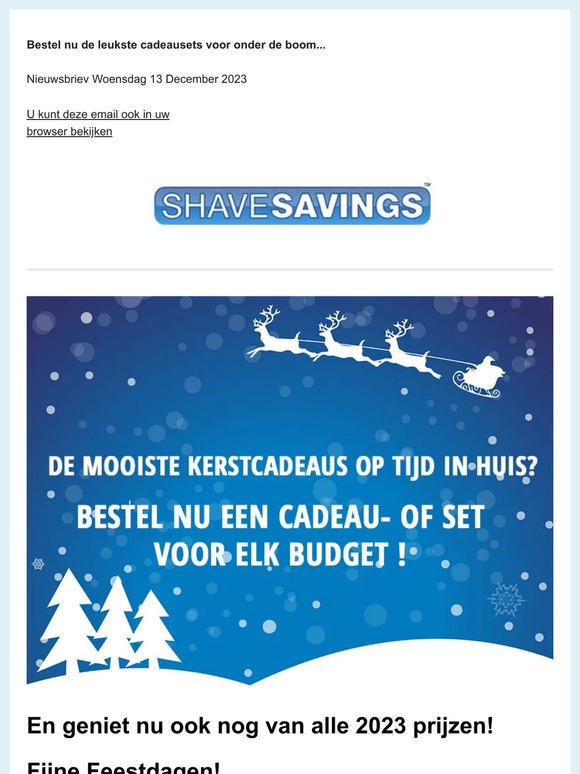 Bekijk deze Top Cadeau's van Gillette & Wilkinson! Tot meer dan 45% Korting! + meer.. 🎄