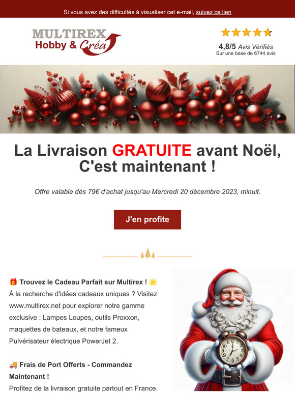 Votre Commande, Sans Frais de Port 😃