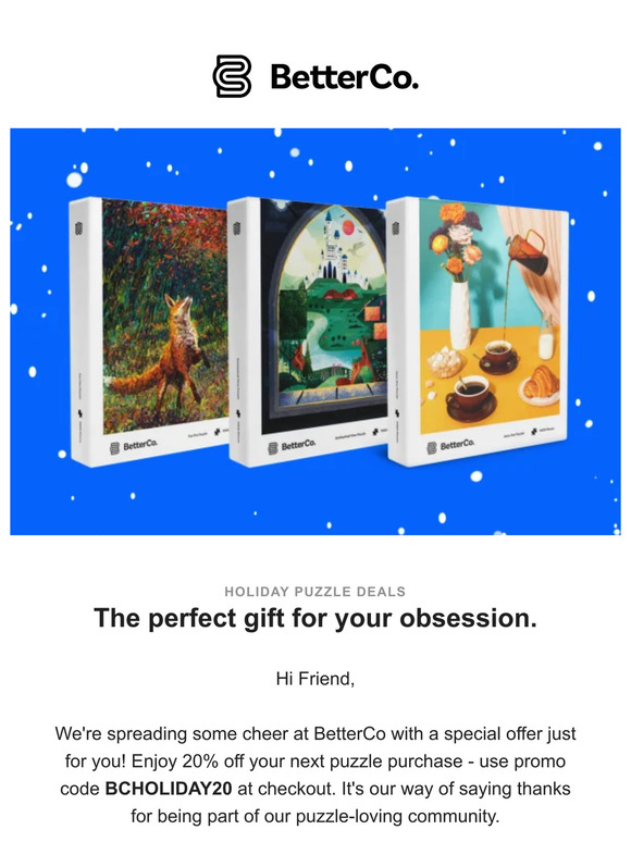 Puzzle Deals - 20% Off Just for You! 🧩