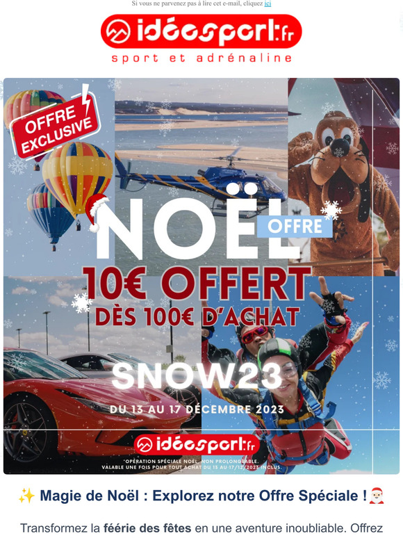 🎁 10€ de Réduction ! Ne Ratez Pas les Offres Exclusives de Noël : Des Promotions Irrésistibles ! 🌟