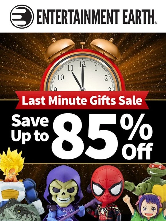 Last Minute Gifts up to 85% Off! Save Now