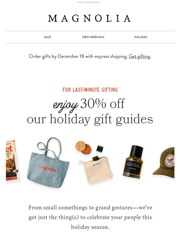 Magnolia Email Newsletters Shop Sales, Discounts, and Coupon Codes